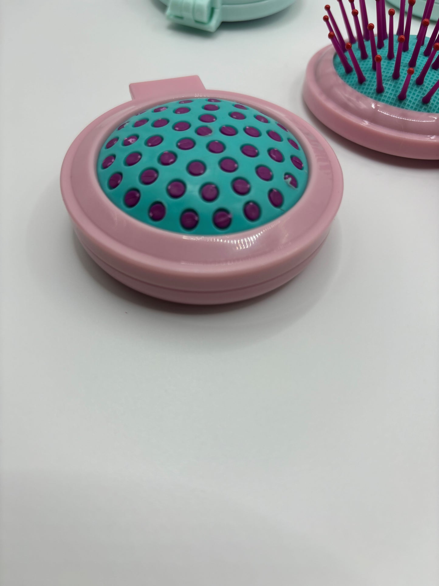 Mini Travel Mirror and Hair Detangle Brush