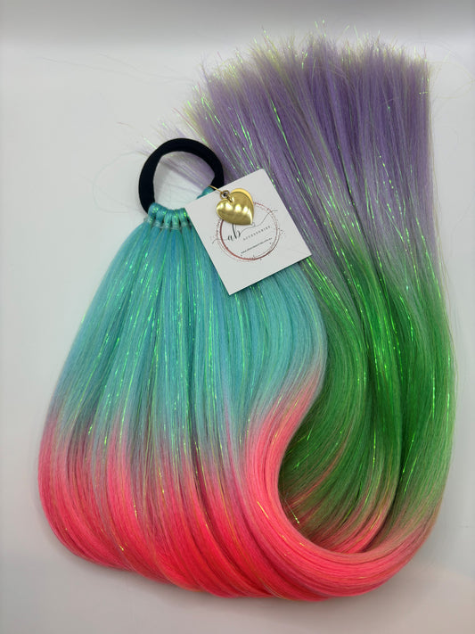 Charlie - Tinsel Aqua/Pink/Green/Purple